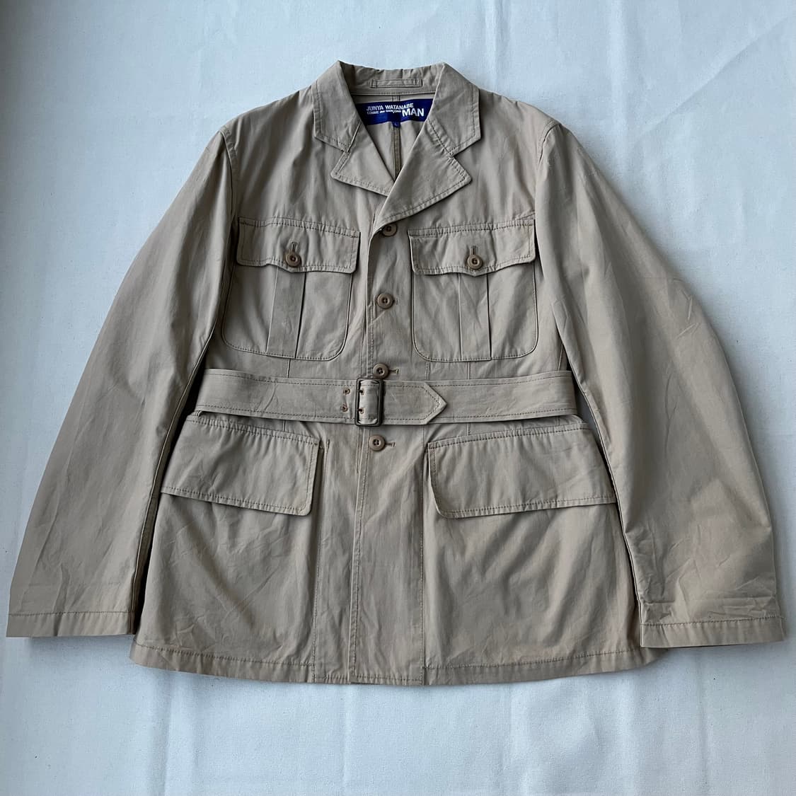 준야 와타나베 맨 AD2003 벨티드 사파리 자켓 상품이미지1