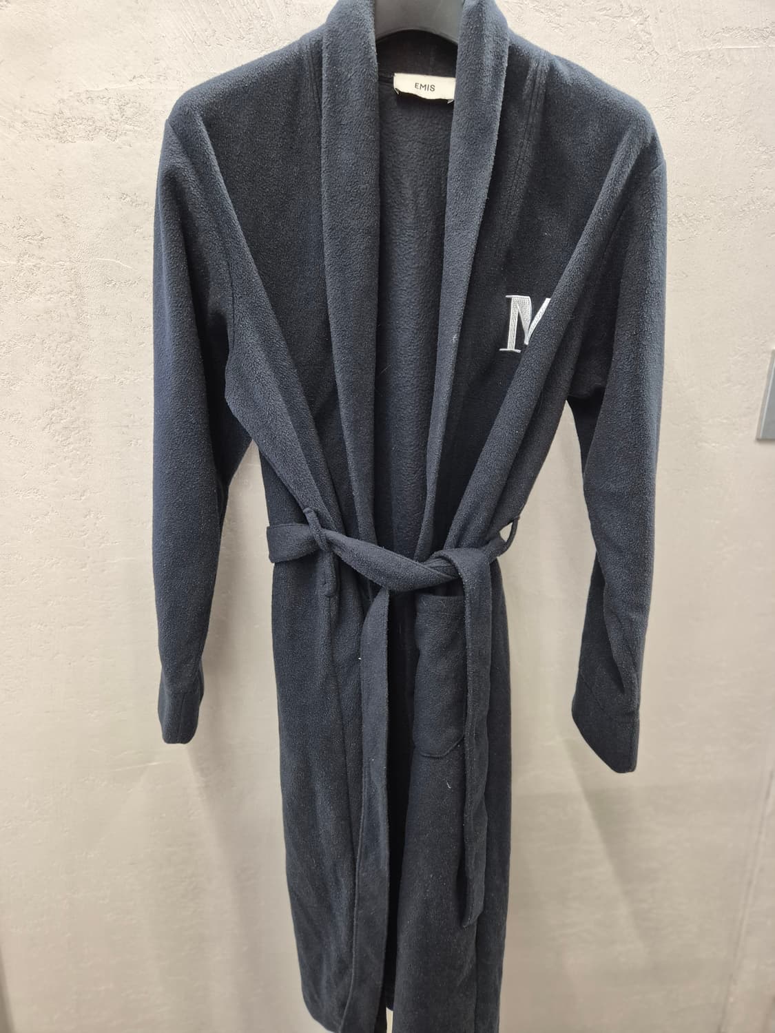 이미스 후리스 로브 가운 네이비 L 상품이미지2