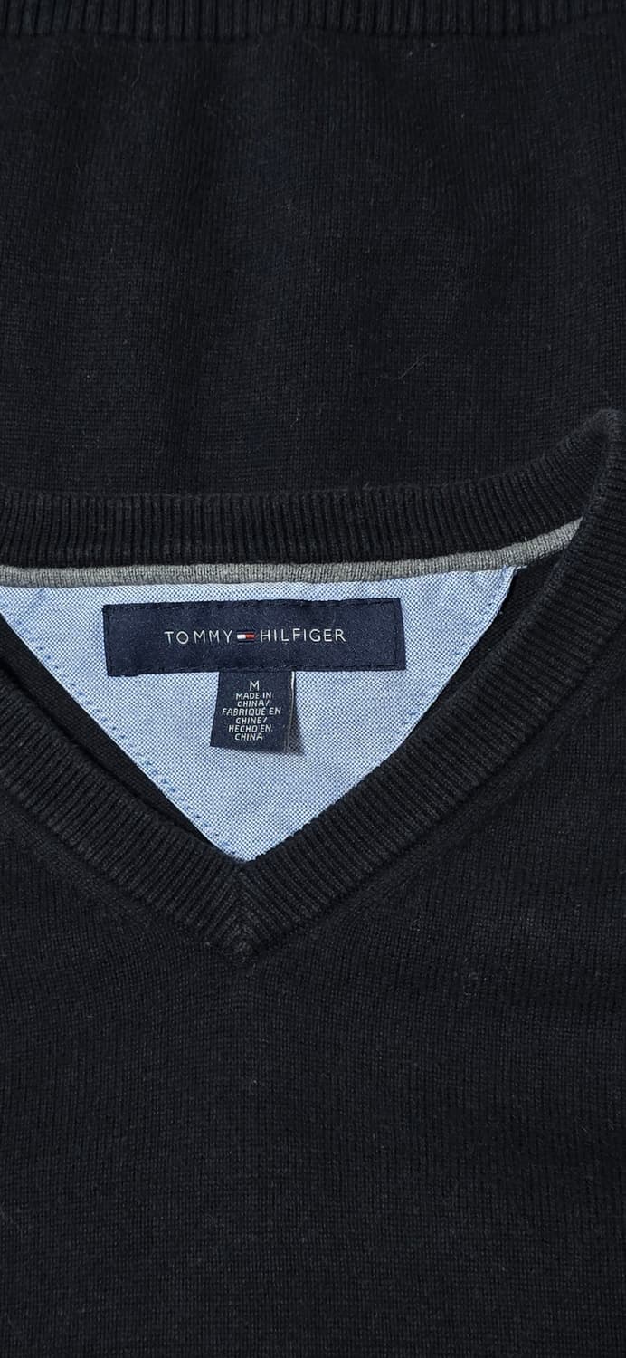 타미힐피거 네이비 브이넥 니트 M 상품이미지3