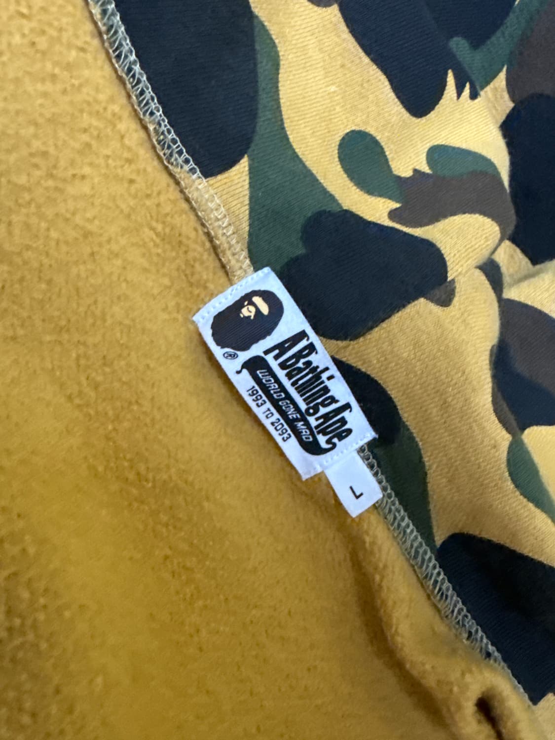 베이프 샤크 후드집업 L 황계(풀구성) 상품이미지2