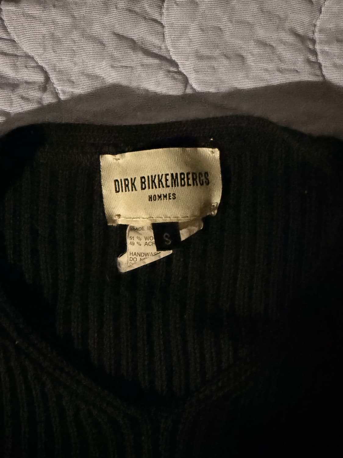 Dirk bikkemberrgs homme cropped sweater 상품이미지3