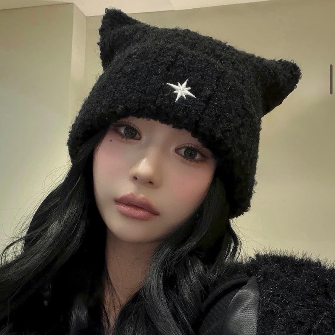 NOMBRE 자수 캣 비니 상품이미지2