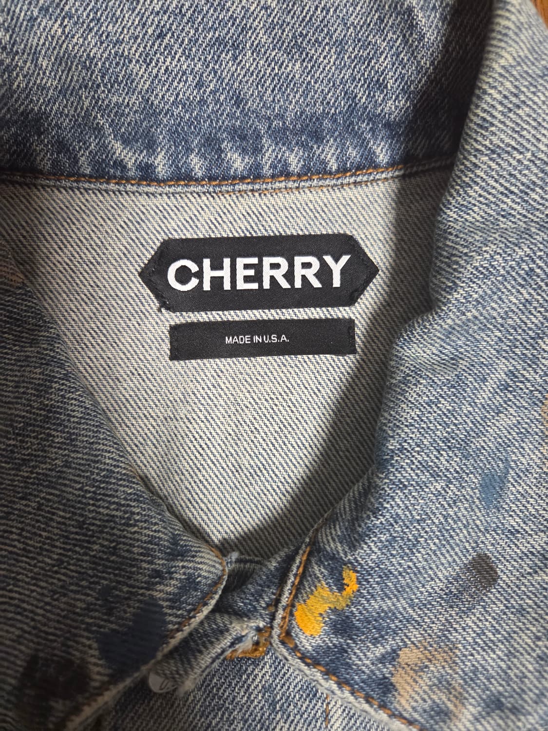 Cherry L.A. 페인팅 데님 트러커 자켓 상품이미지2
