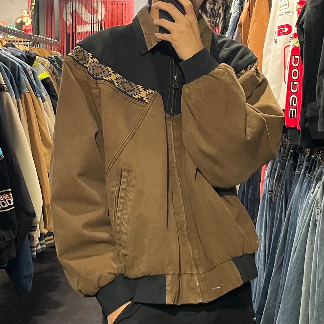 [IM] VTG 빈티지 브라운 카라 워크자켓 상품이미지3