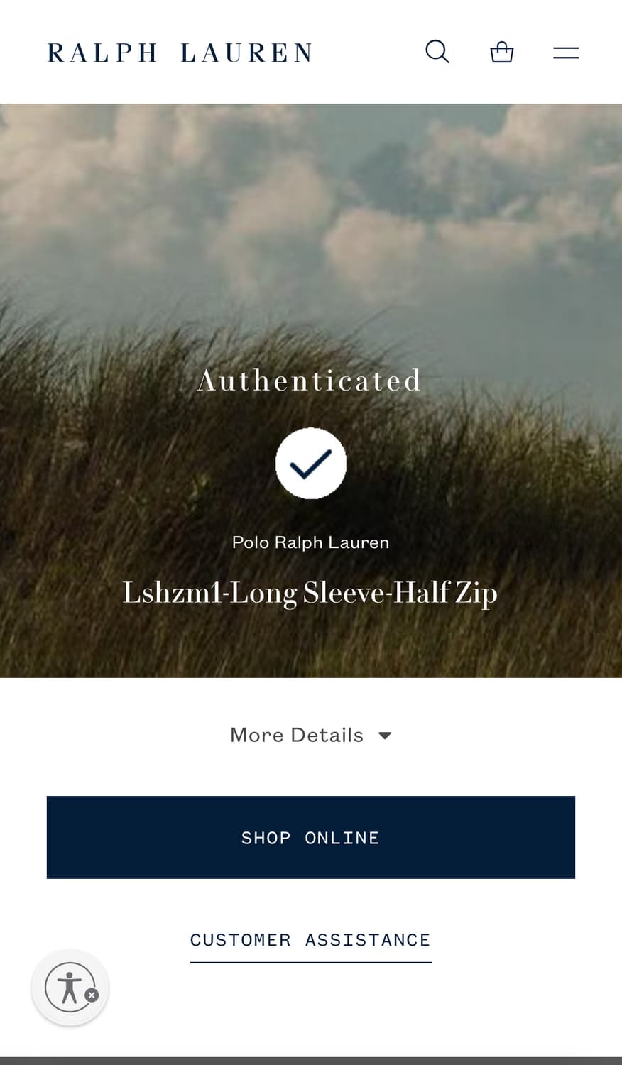 정품) 폴로 랄프로렌 하프집업 S 상품이미지6