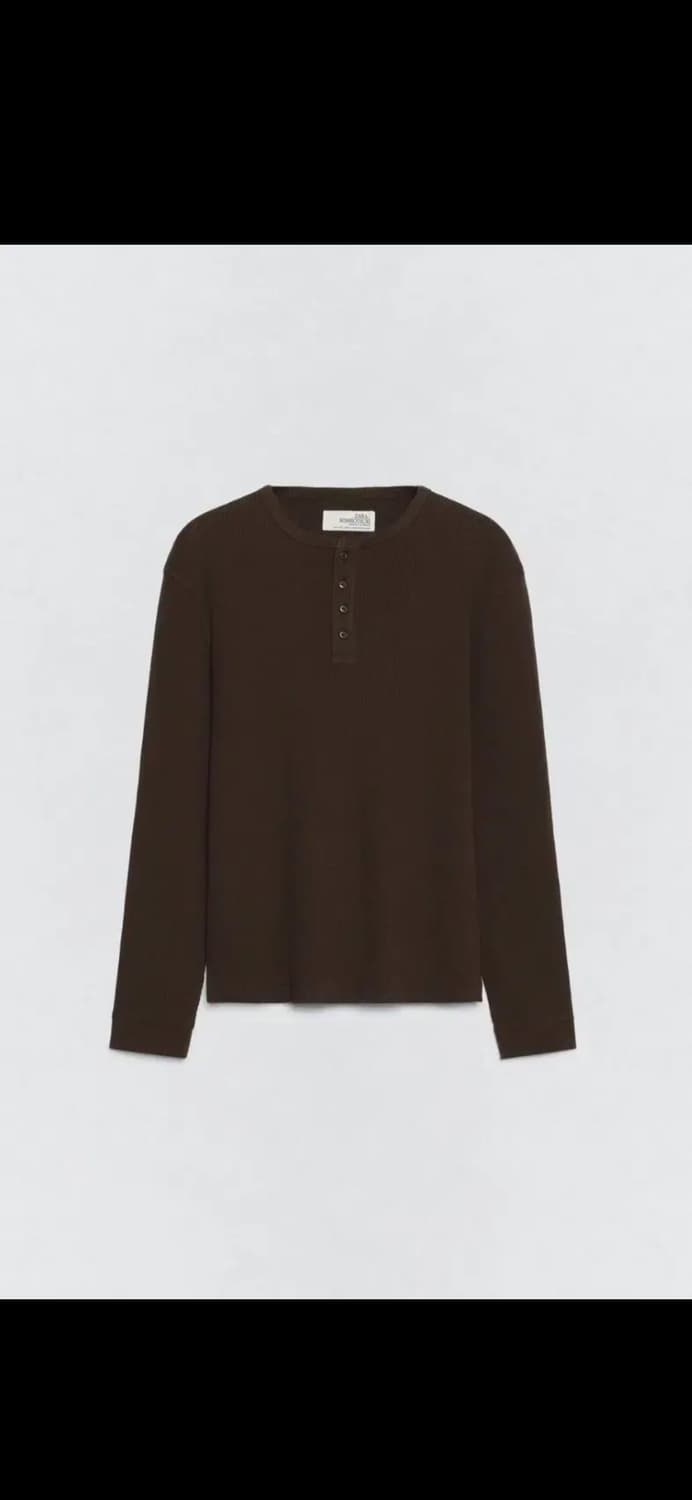 소시오츠키 X zara 와플헨리넥 상품이미지1