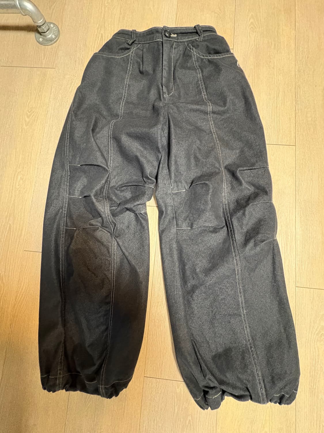 아캄 98 printed knee pintuck pants 상품이미지2