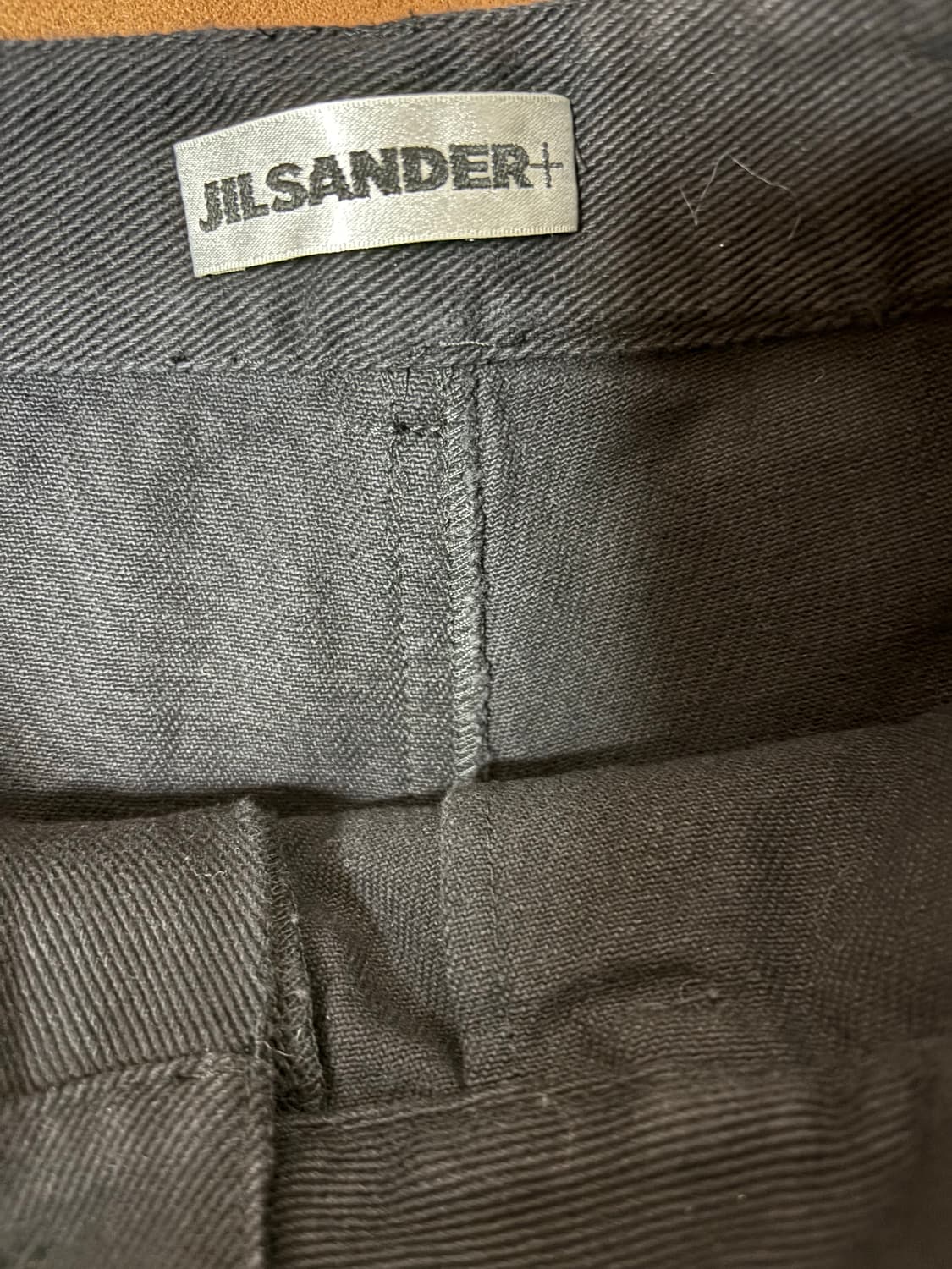 질샌더 여성 블랙 와이드 데님 바지 S 상품이미지4