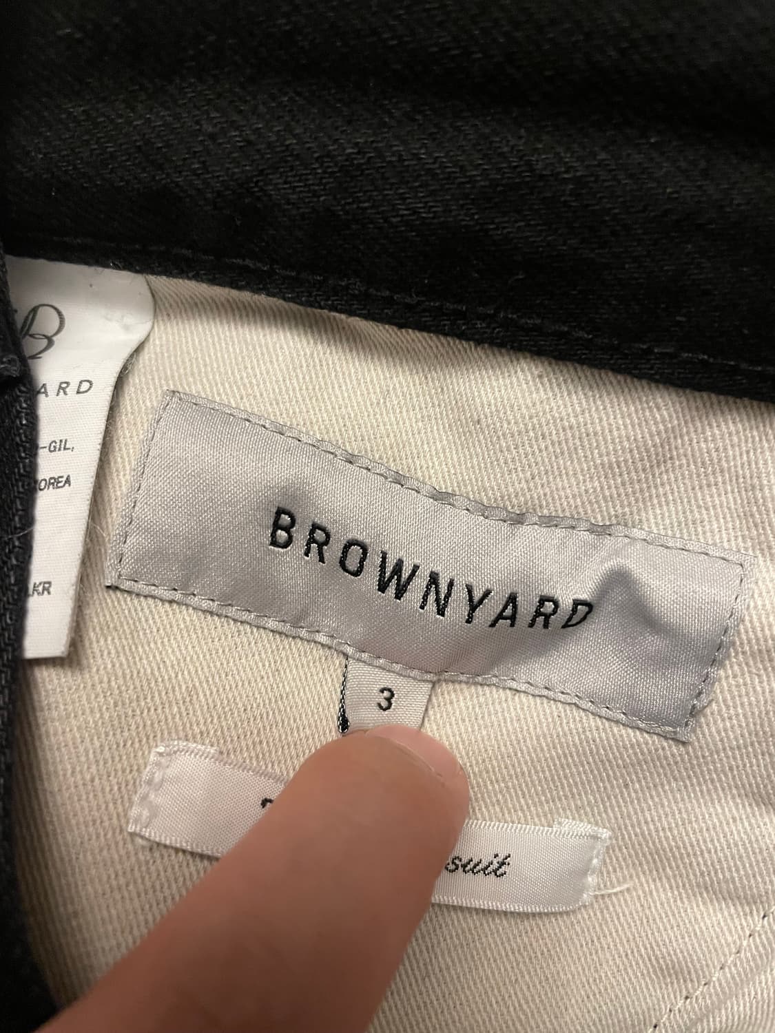 [3] 브라운야드 레귤러데님 블랙 상품이미지3