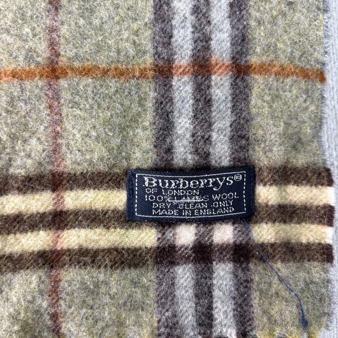 버버리 노바체크 램스울 그린 머플러 상품이미지3