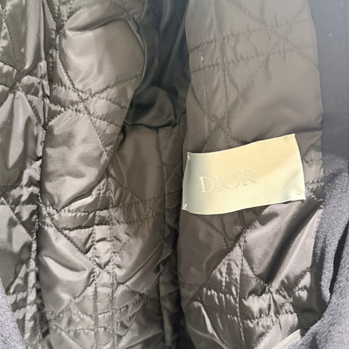 (S+ / 48) / 디올 시어링 퍼 캐시미어 블랙 자켓 상품이미지9