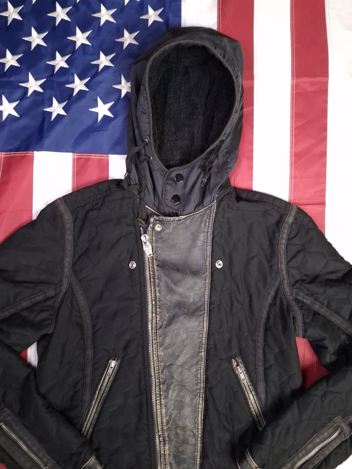 오리지날 디젤 리얼램스킨 트리밍 후드자켓 상품이미지2