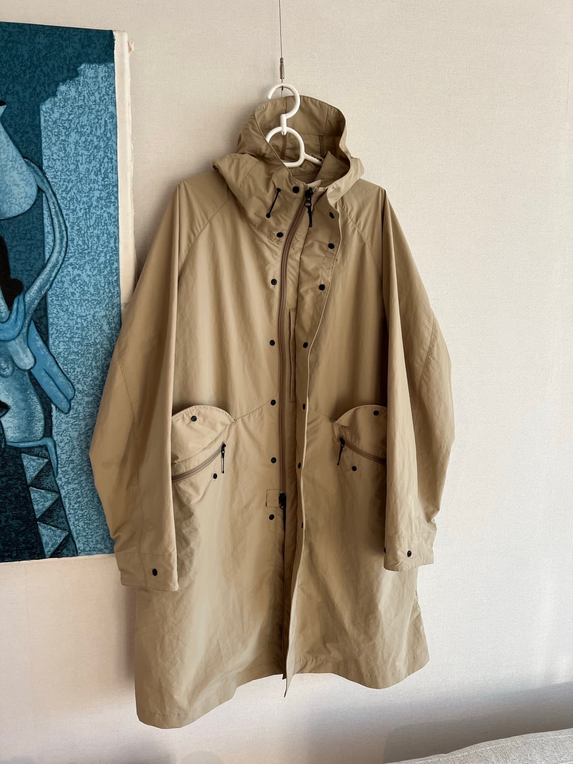 Goldwin 골드윈 필드 후디드 오버 코트 m 상품이미지3