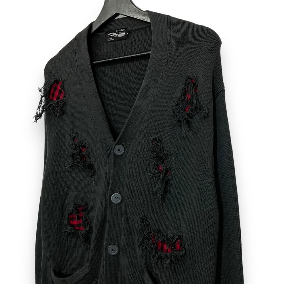 펑크 락시크 티테일 가디건 상품이미지4