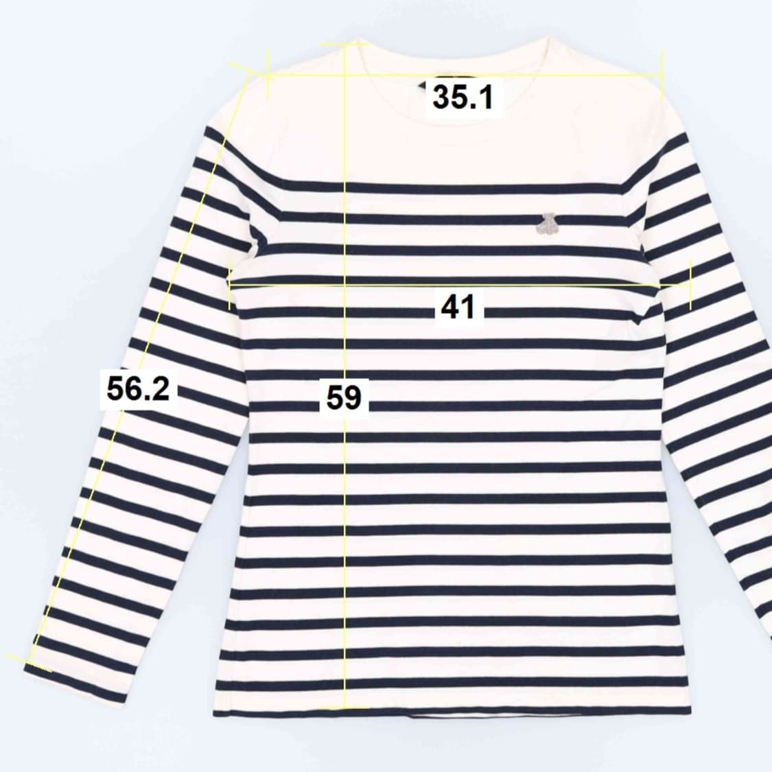 [90] 티니위니 베어로고 스트라이프 롱슬리브 긴팔 티셔츠 3965 상품이미지10