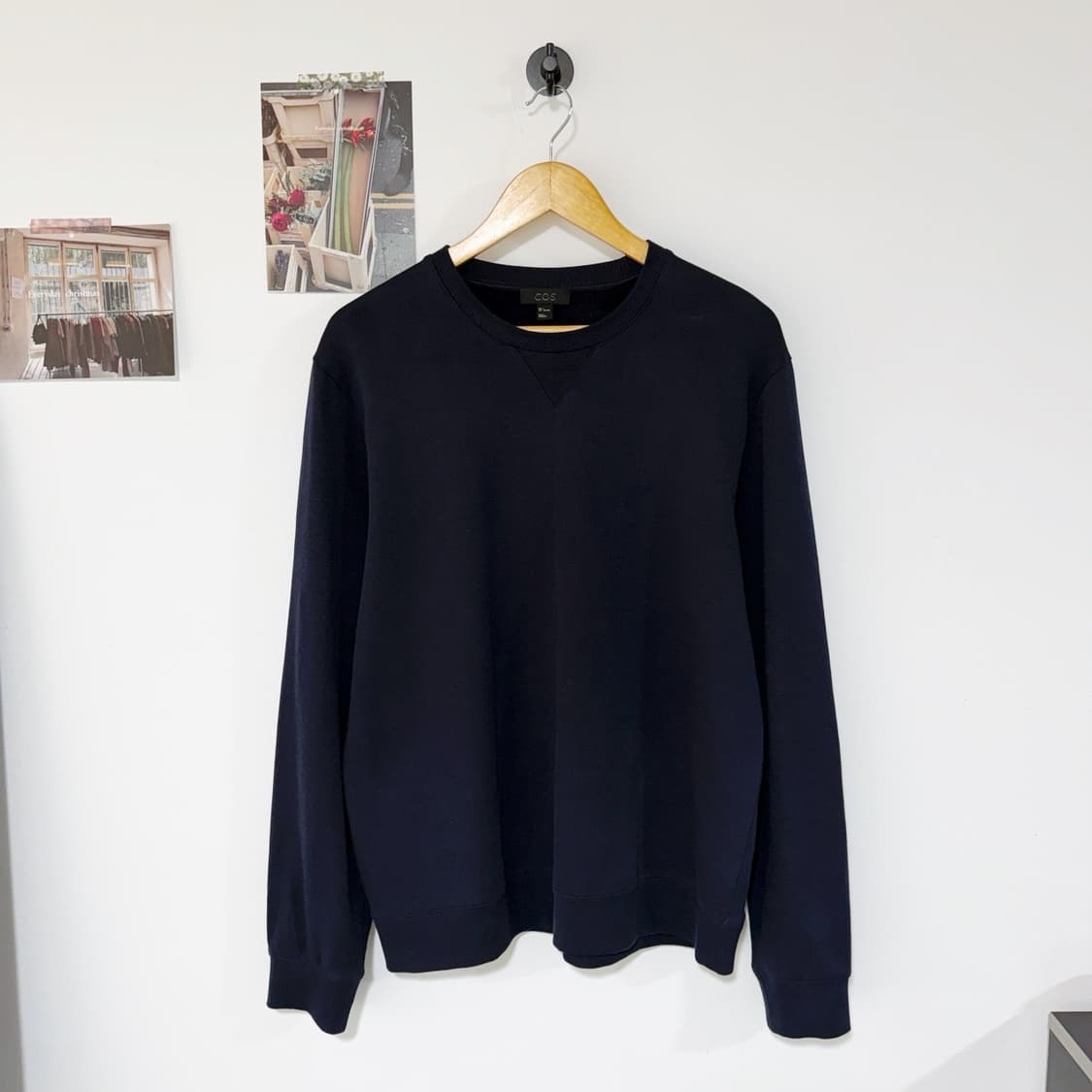 [L] COS 코스 맨투맨 네이비 상품이미지1