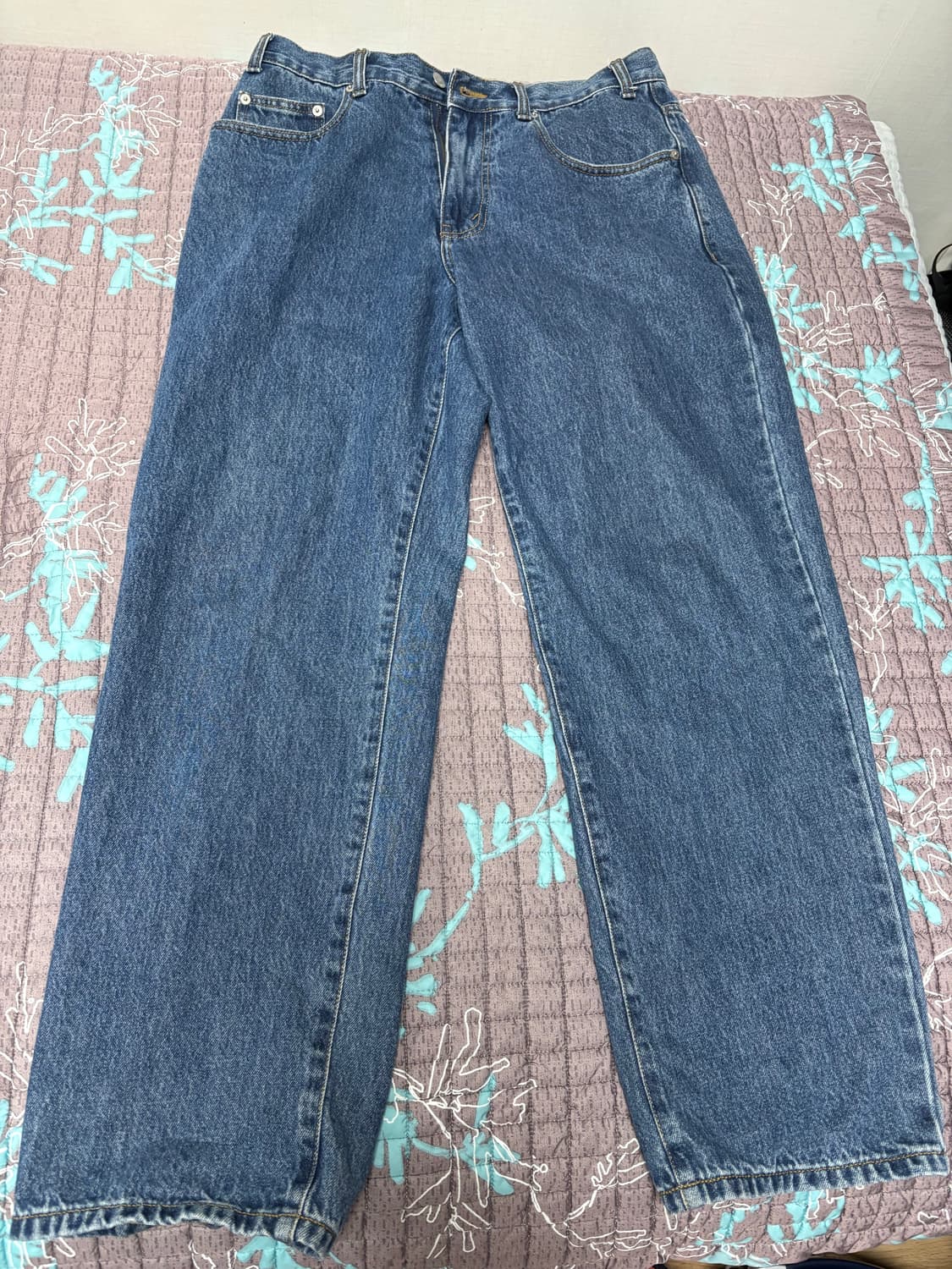 디스이즈네버댓 릴렉스드 진 데님팬츠 블루 m 상품이미지1