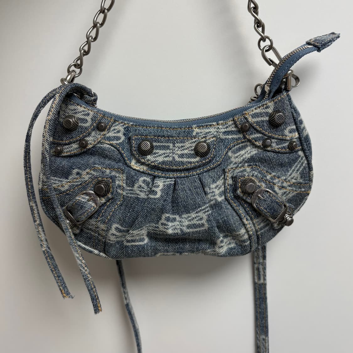 발렌시아가 르카골 미니 데님 체인 숄더백 상품이미지1