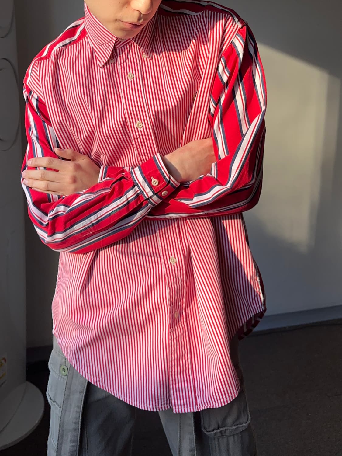 Tommy Hilfiger 이레귤러 스트라이프 셔츠 상품이미지2