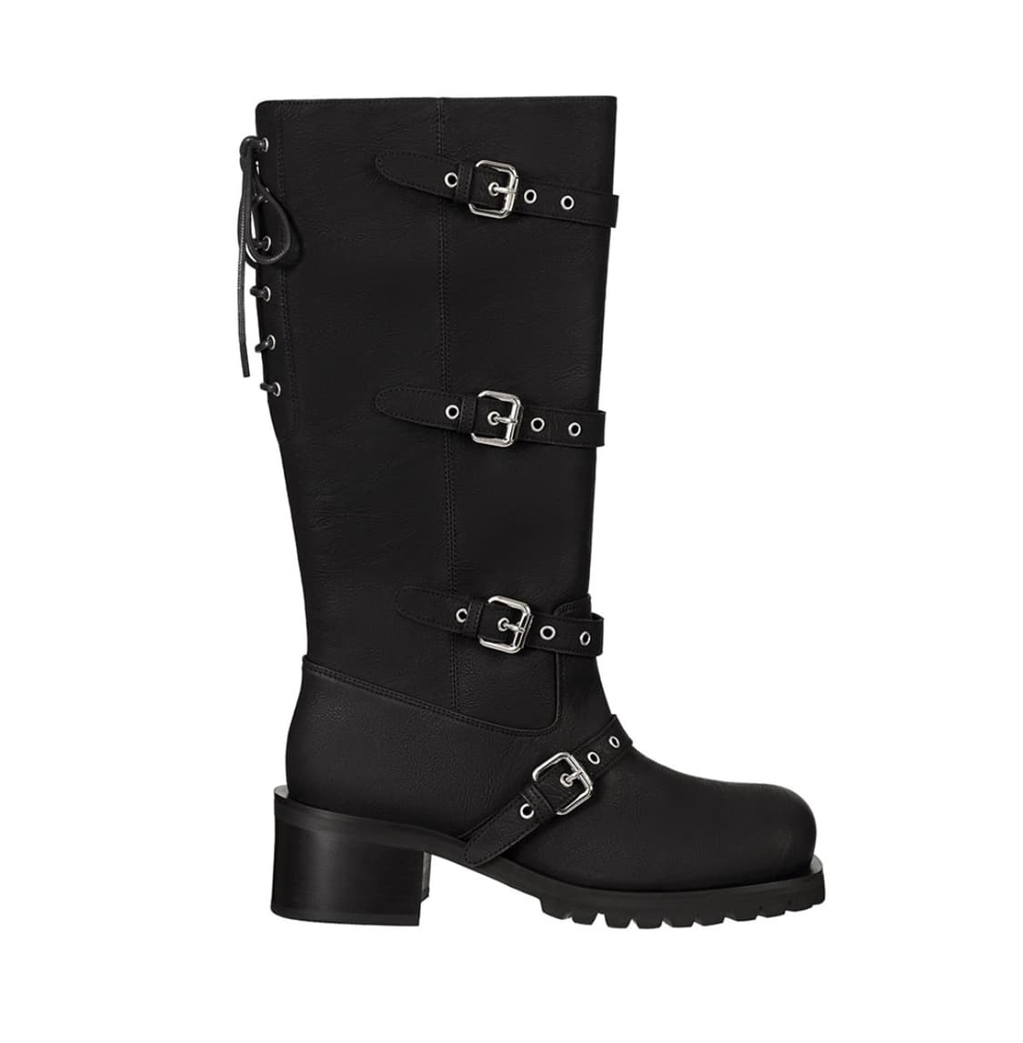 [새상품] 스탠드오일 버클 타이드 롱 부츠 (솔로지옥 김민지 착용) 상품이미지3