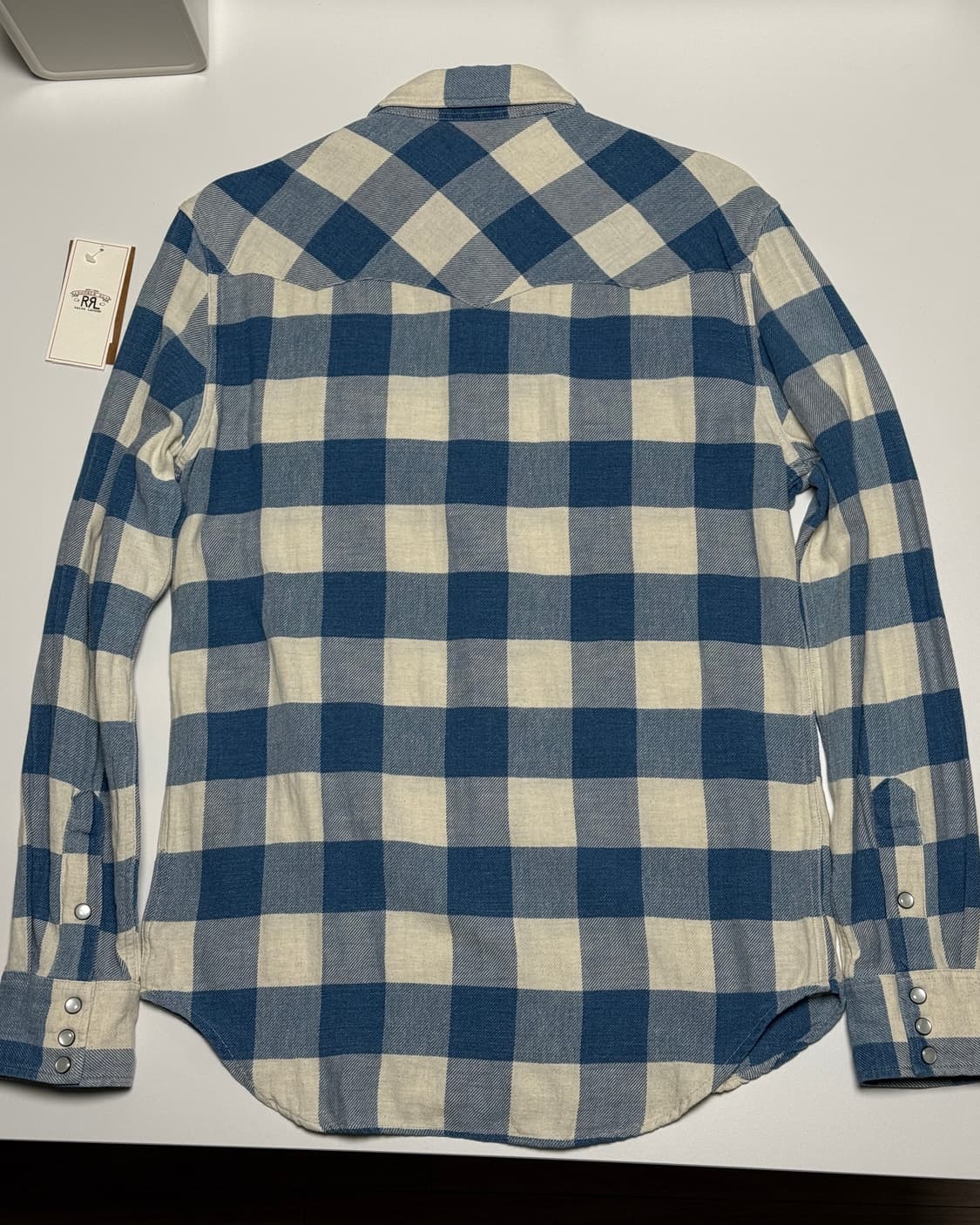 [S] RRL 이동휘 착용 콘초 버팔로 체크 웨스턴 셔츠 상품이미지2