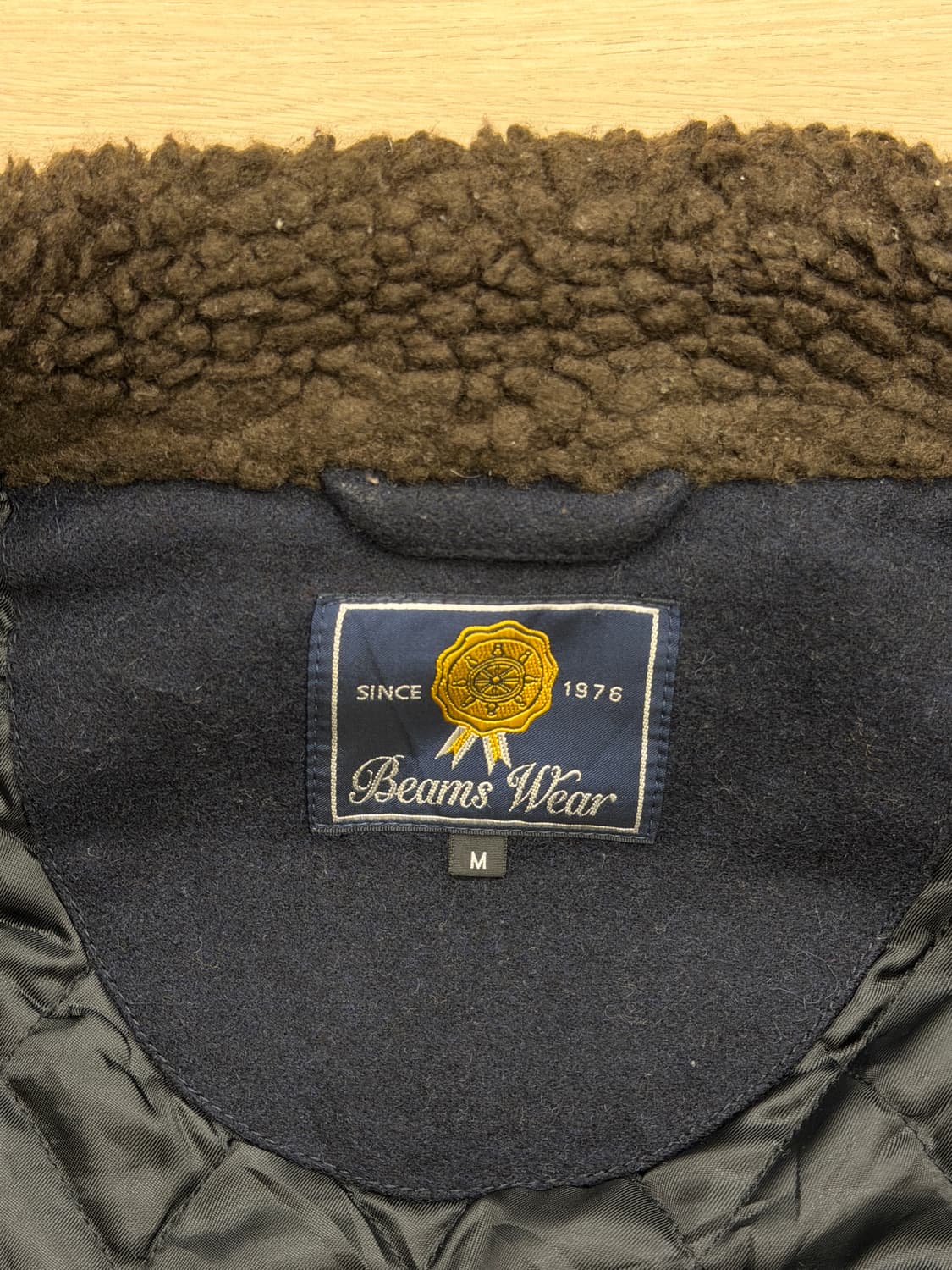 BEAMS 빔즈웨어 셰르파 자켓 M 네이비 상품이미지8