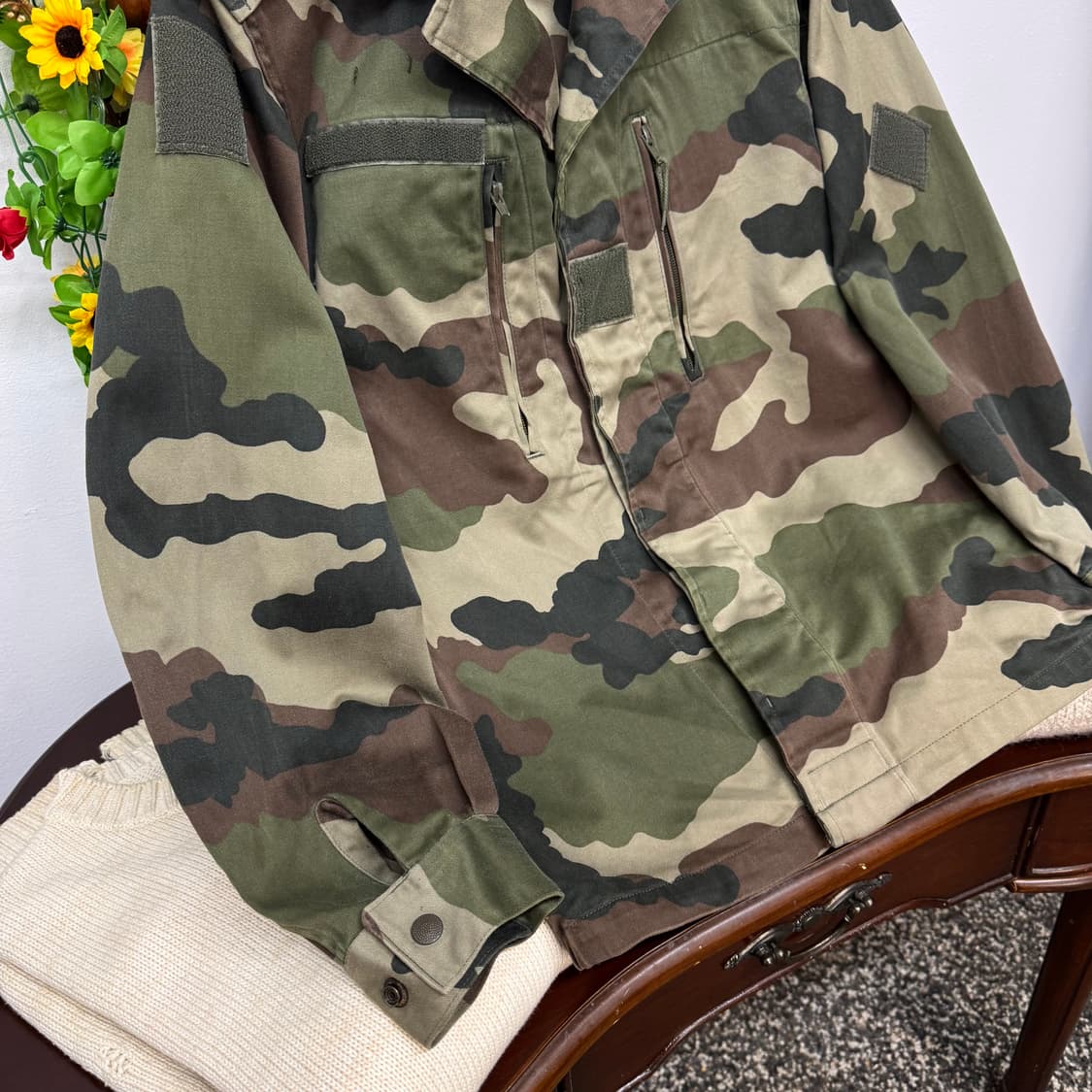 90s 빈티지 스페인 군 보스코소 필드 자켓 (S)   상품이미지3