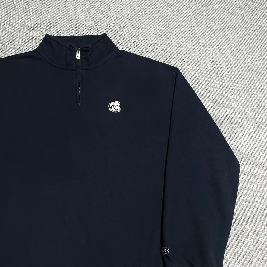 [XL] EBFD 이벳필드 네이비 반집업 맨투맨 상품이미지2