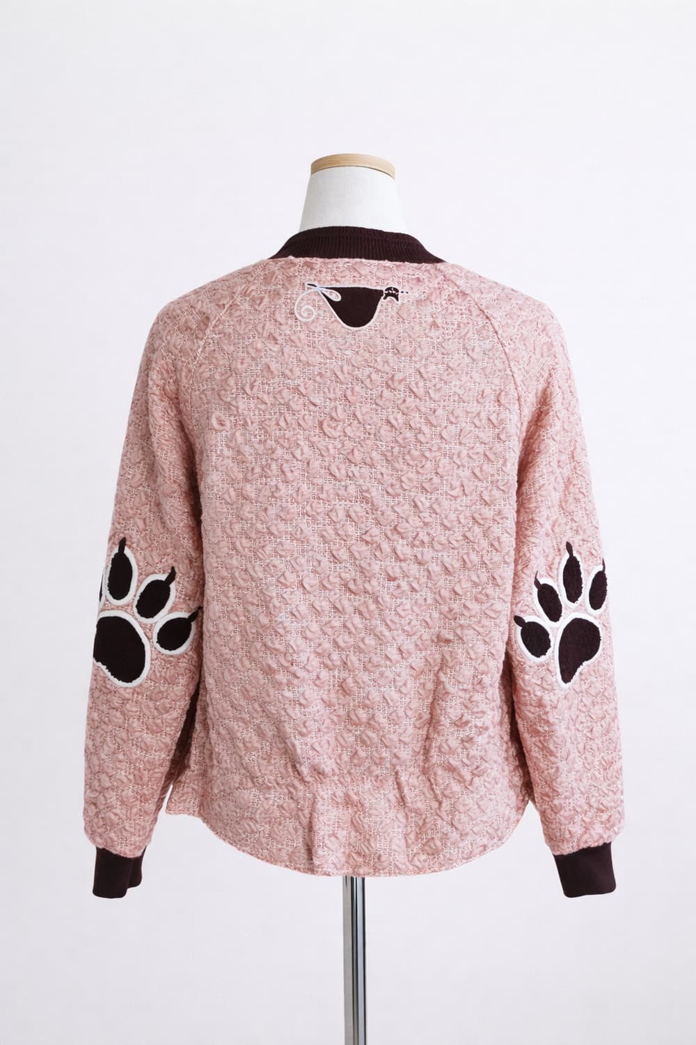 🌸 정가60만원대 레어템 벚꽃여신코랄피치 트위드 유니크패치 오엠디 자켓 상품이미지5