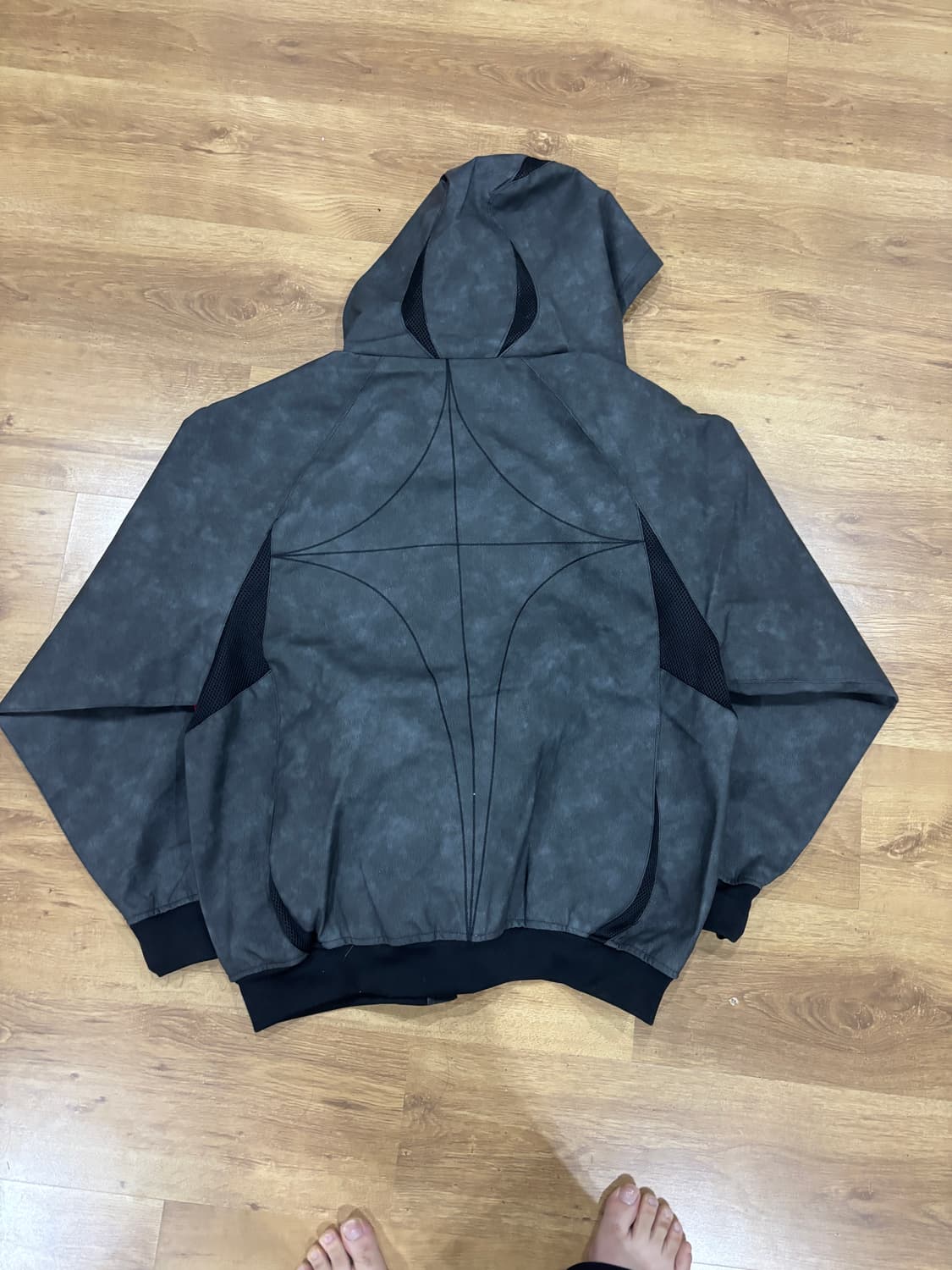 아디다스 x 떠그 클럽 / 가죽 후드 집업 / 2xl ( 3xl ) 상품이미지5
