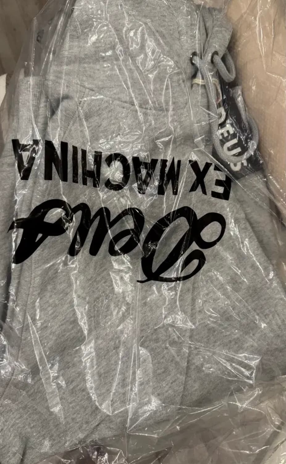 새상품) 데우스 엑스 마키나 서울 XL / 2XL 후드티 그레이 상품이미지3