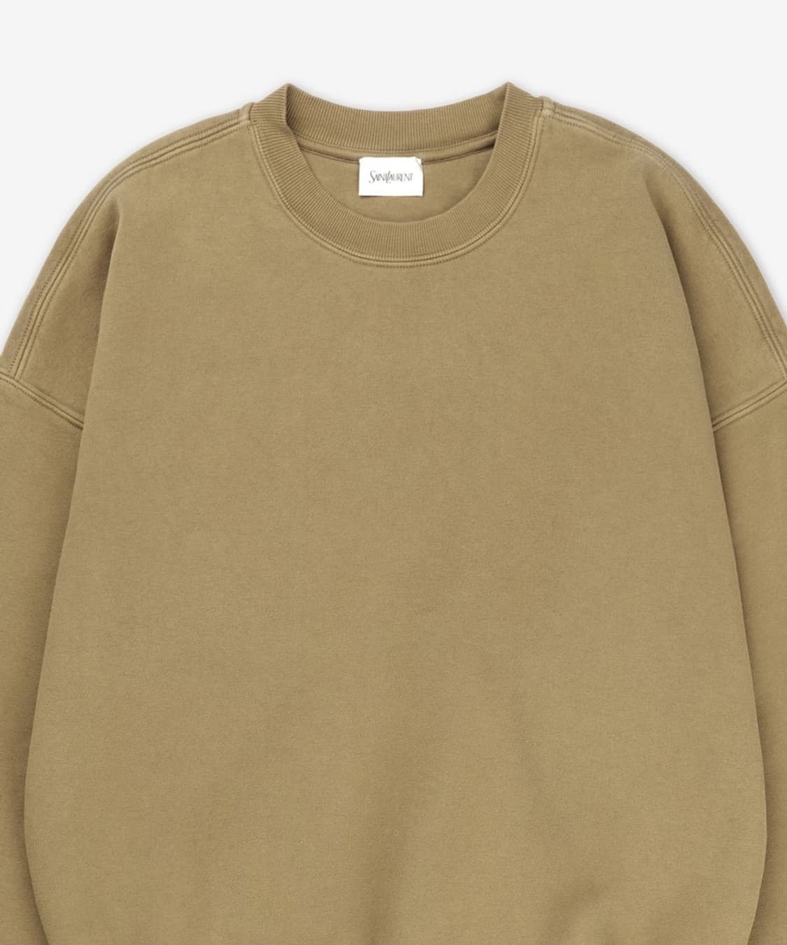 생로랑 24AW 다크 베이지 로고 스웻셔츠 상품이미지3