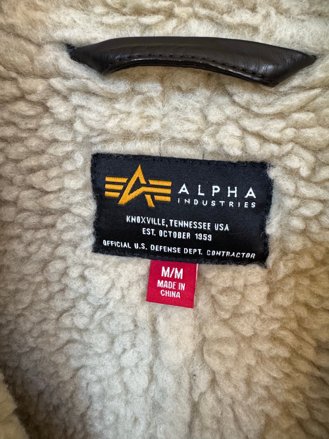 [M]알파인더스트리 B-3 셰르파 무스탕 자브라운 상품이미지5