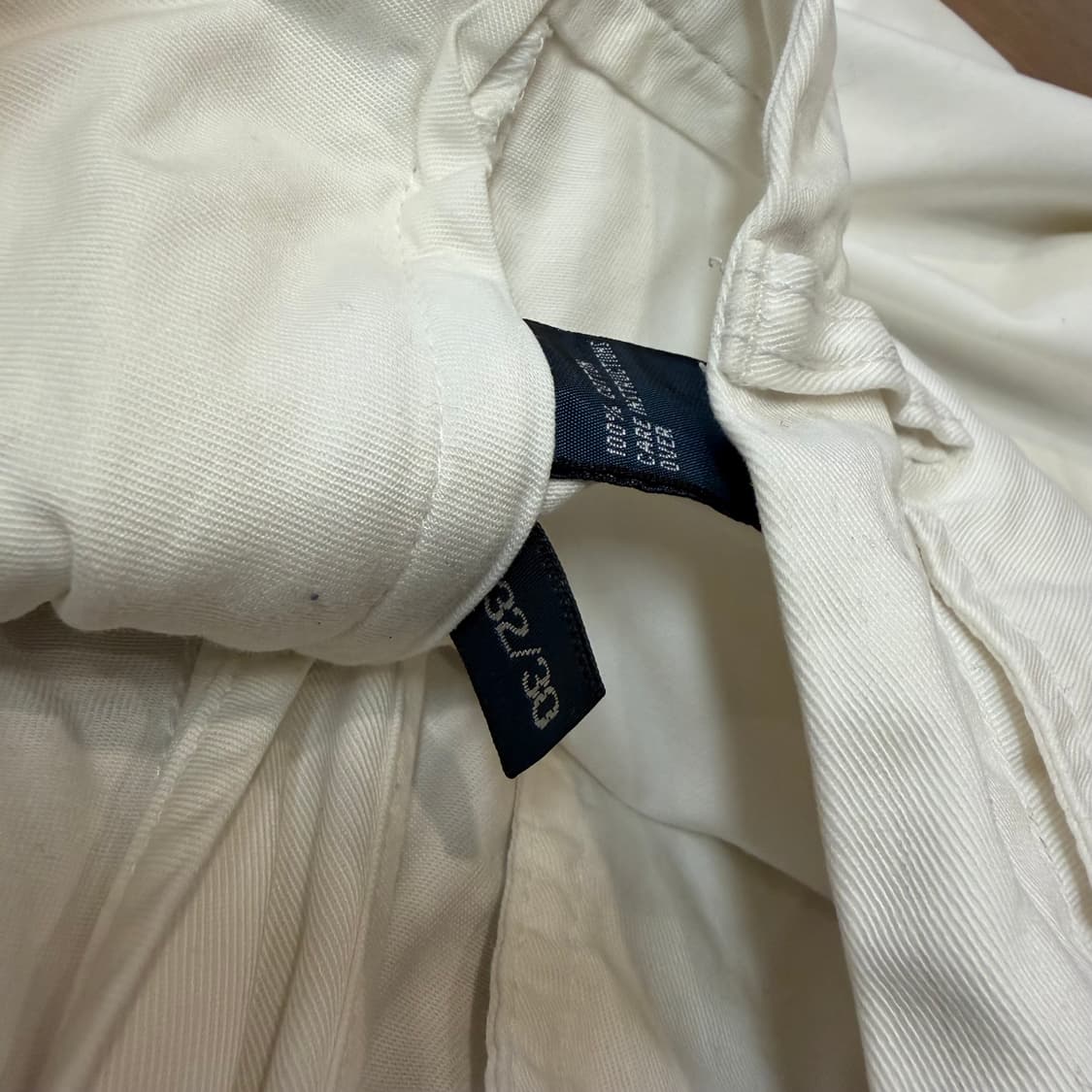 폴로 랄프로렌 화이트 빈티지 코튼 치노 팬츠 상품이미지3