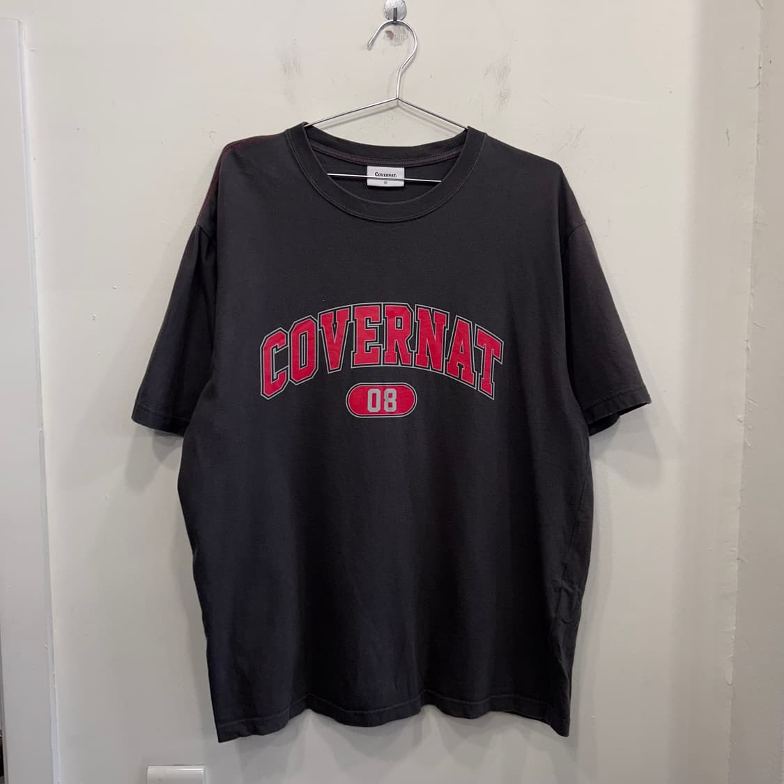 커버낫 빅나염로고 코튼 오버핏 반팔티 상품이미지2