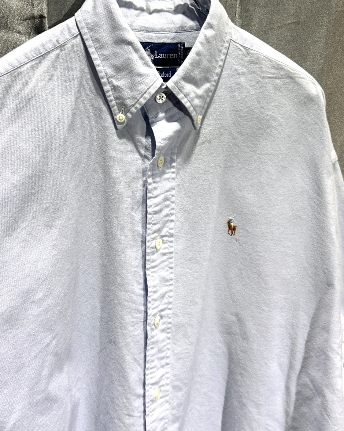 XL 폴로랄프로렌 BIG OXFORD 스카이블루 코튼 셔츠 상품이미지4