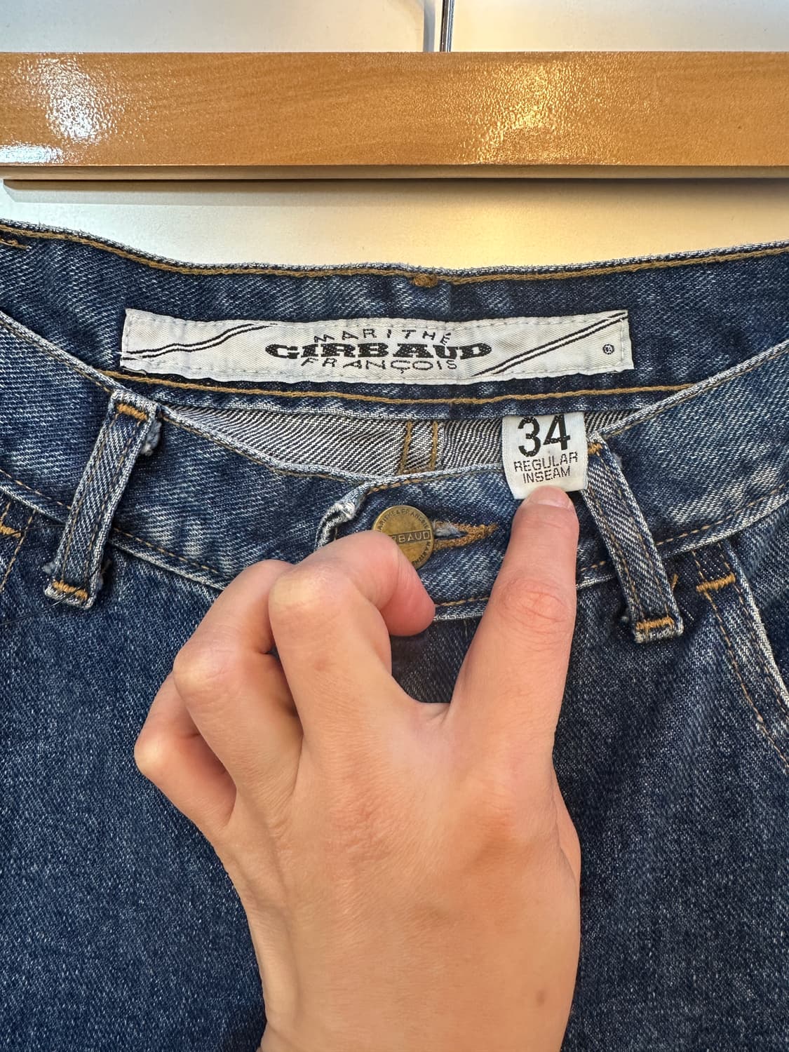34) 마리떼 프랑소와 저버 USA 94s 블루 테이퍼드 데님 상품이미지3