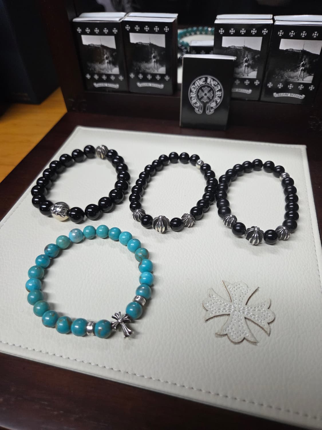 크롬하츠10mm2볼 비즈팔찌 상품이미지8