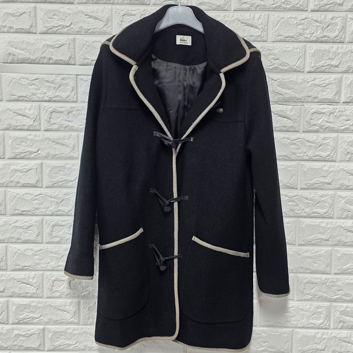 택포// 라코스테 블랙 코트 M 상품이미지1