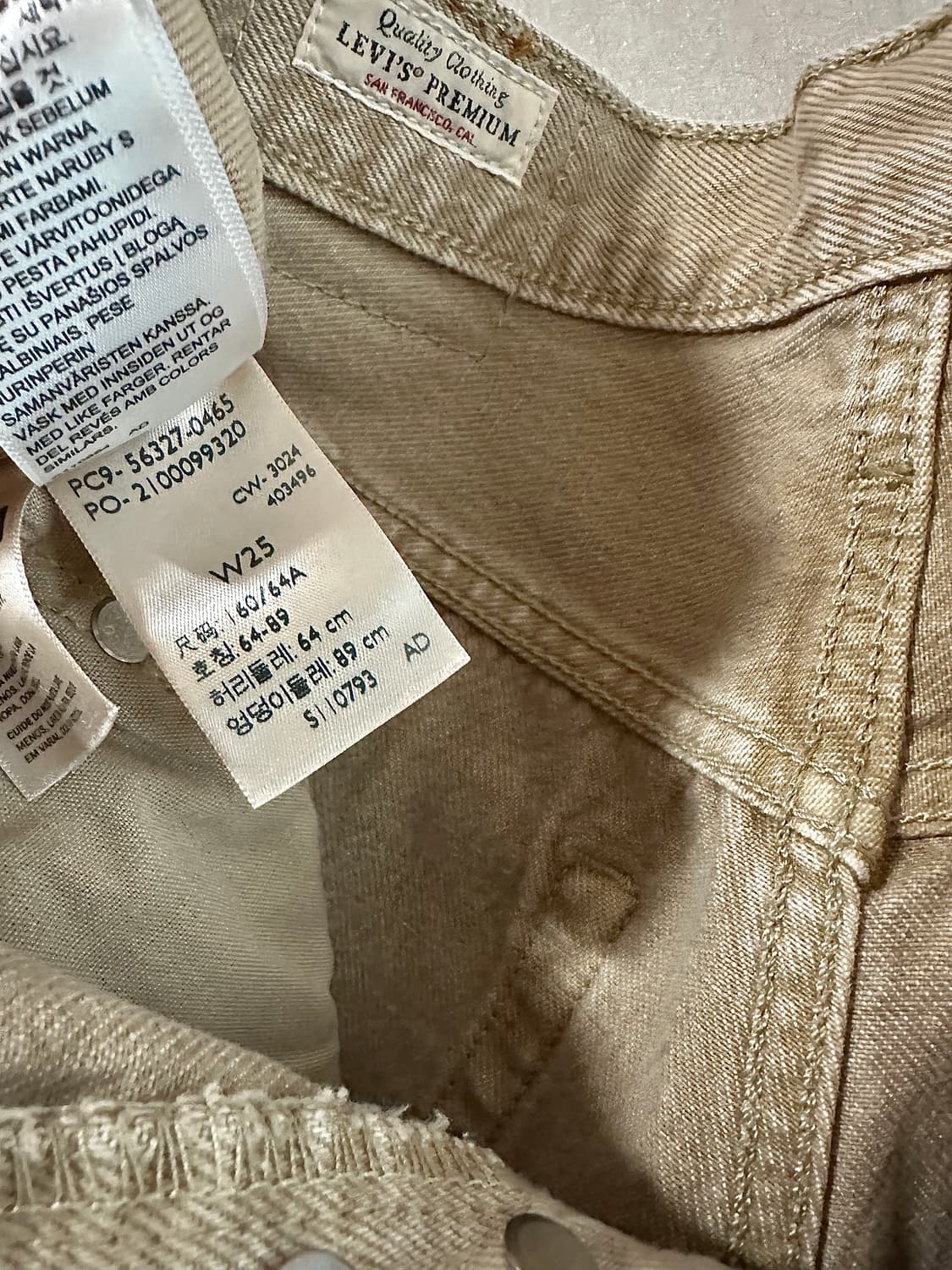 리바이스 501웨스턴 쇼츠 size25 상품이미지3