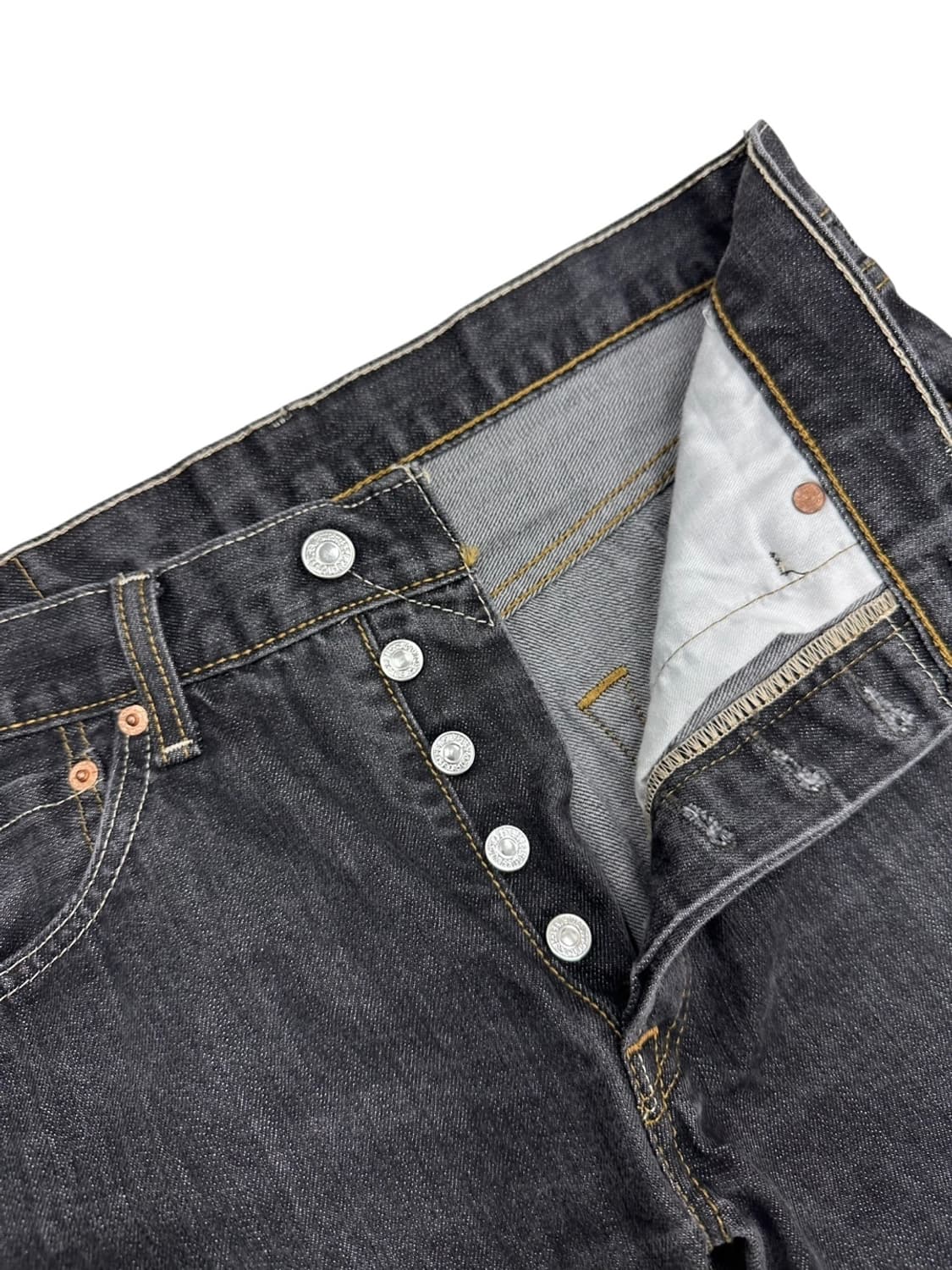 리바이스 501 흑청 데님팬츠 (32) 상품이미지3