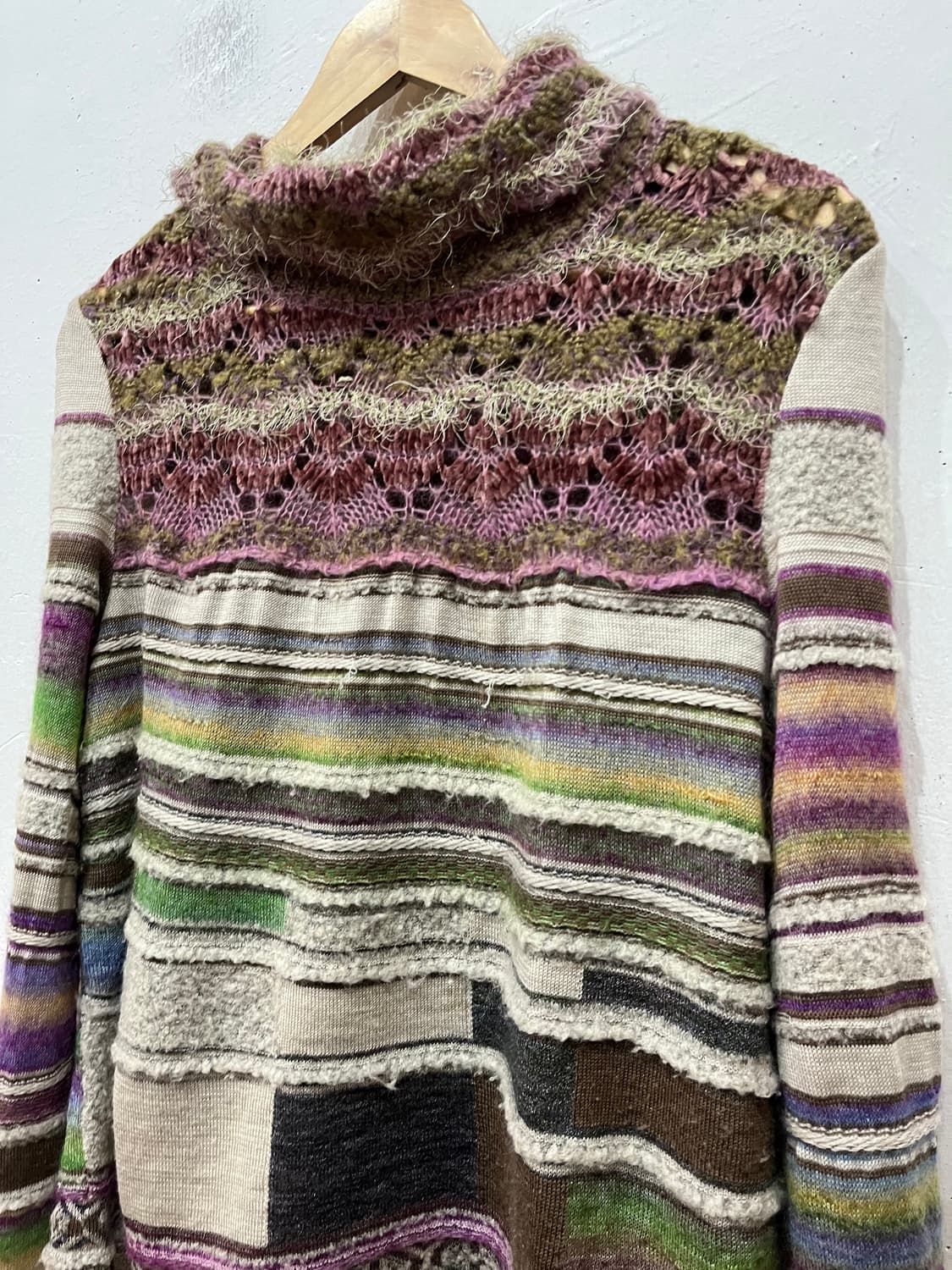 M.&KYOKO 터틀넥 아트 니트 Made in JAPAN  상품이미지4