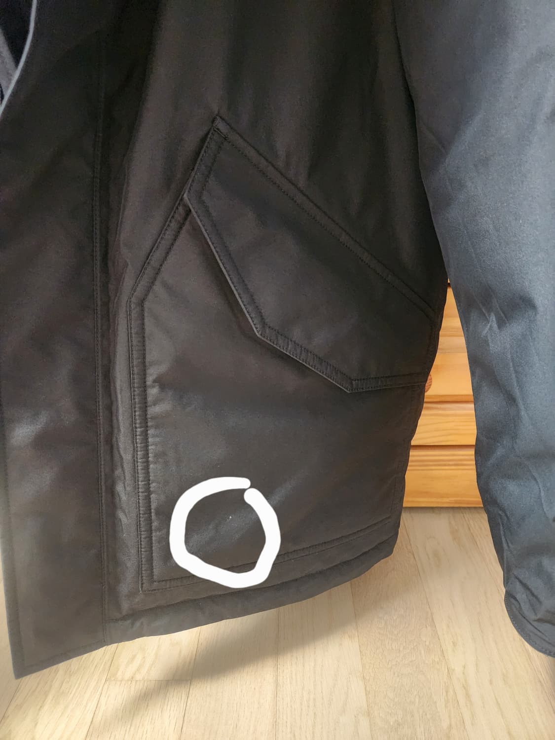 나나미카 고어텍스 후드 다운 자켓 블랙 L 상품이미지4