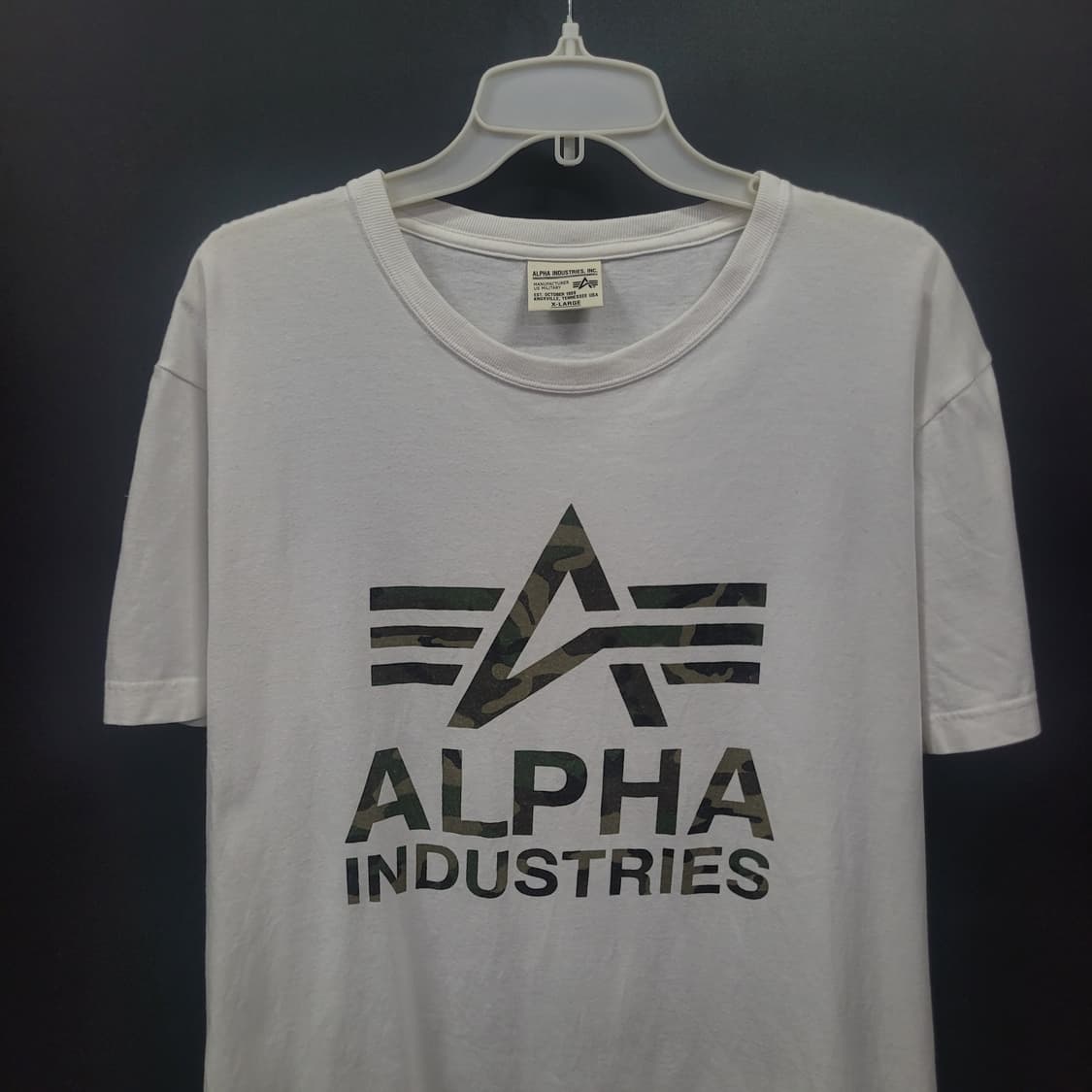ALPHA INDUSTRIES 알파 인더스트리 카모 빅로고 셔츠 상품이미지2