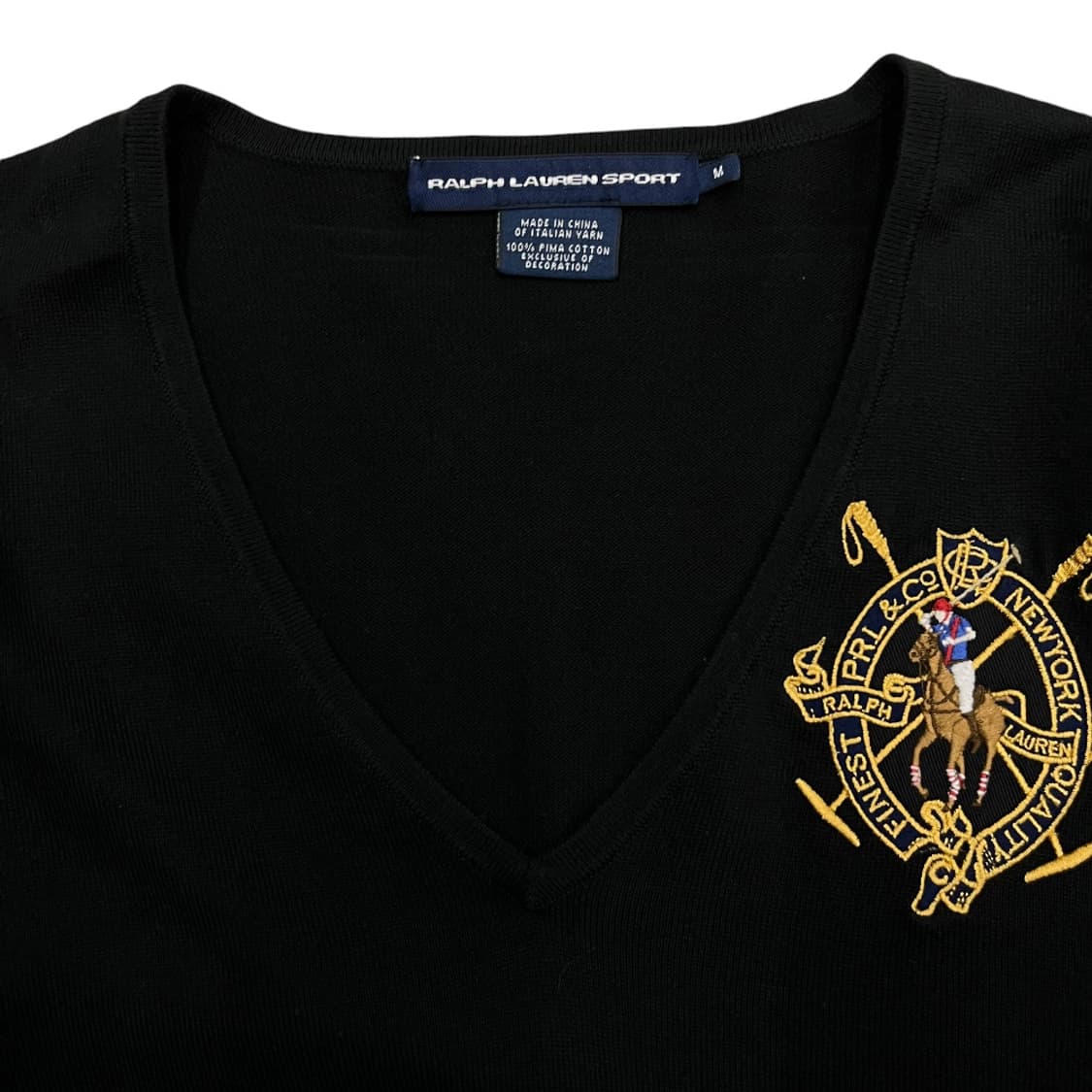 폴로 랄프로렌 치프키프 옥스포드 블랙 브이 니트 M 상품이미지4