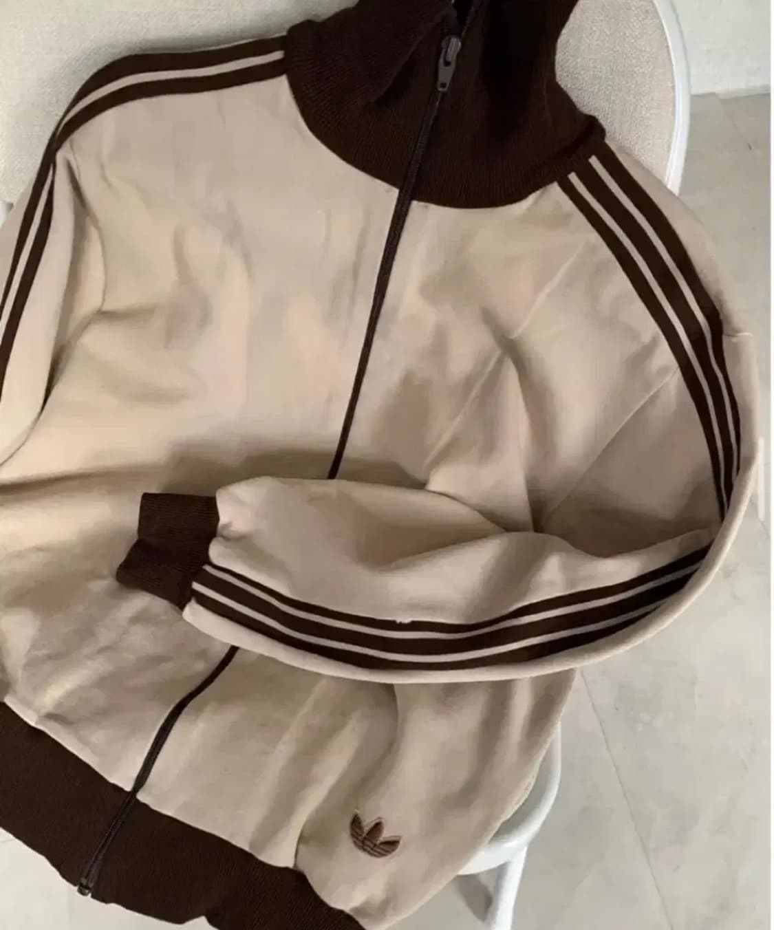 아디다스 베이지 초코브라운 져지 상품이미지1