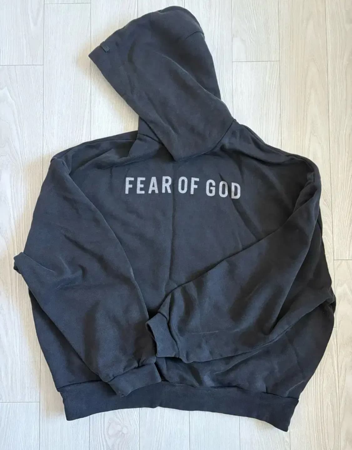 [xL] FEAR OF GOD 로고 패치 코튼 후드 상품이미지1