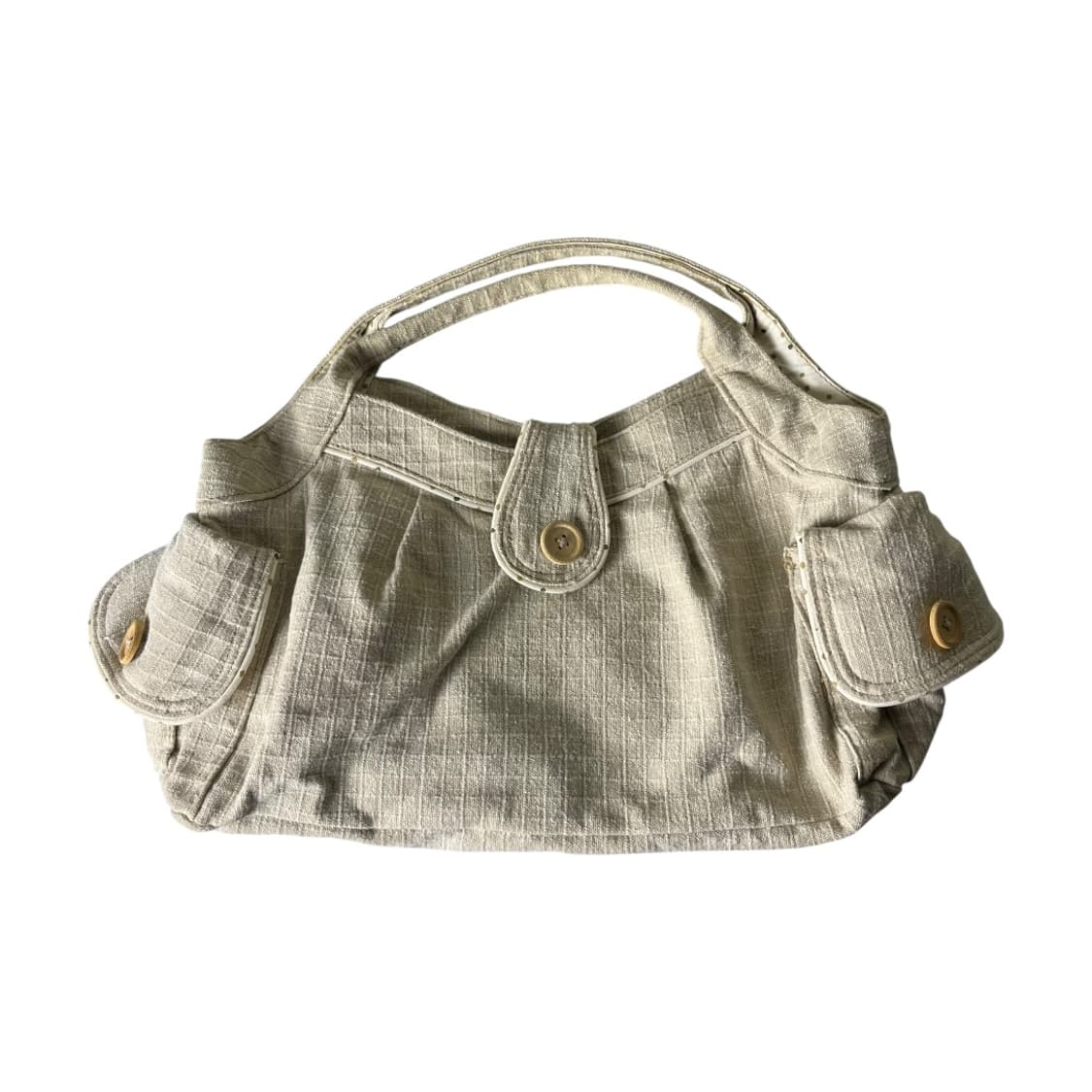 [JPN] 빈티지 모리걸 우드버튼 핸드백 상품이미지1