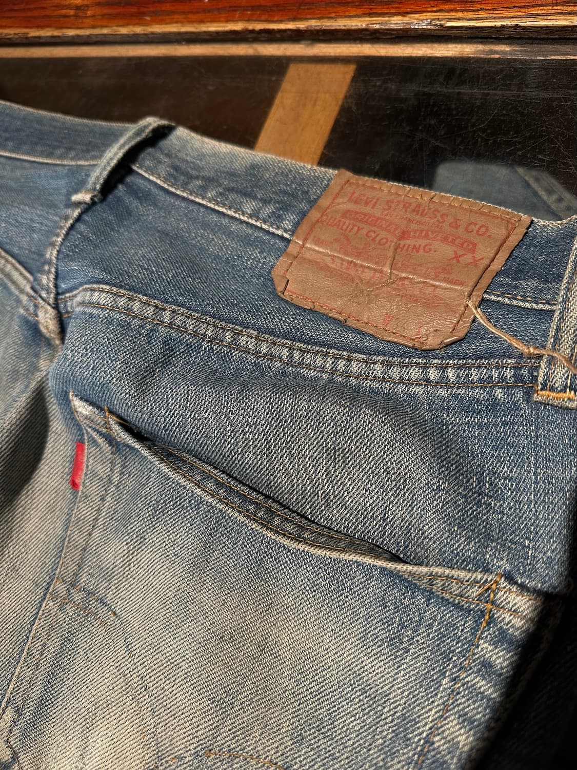 70s Levis 501 66전기 Selvedge Denim pants 상품이미지5