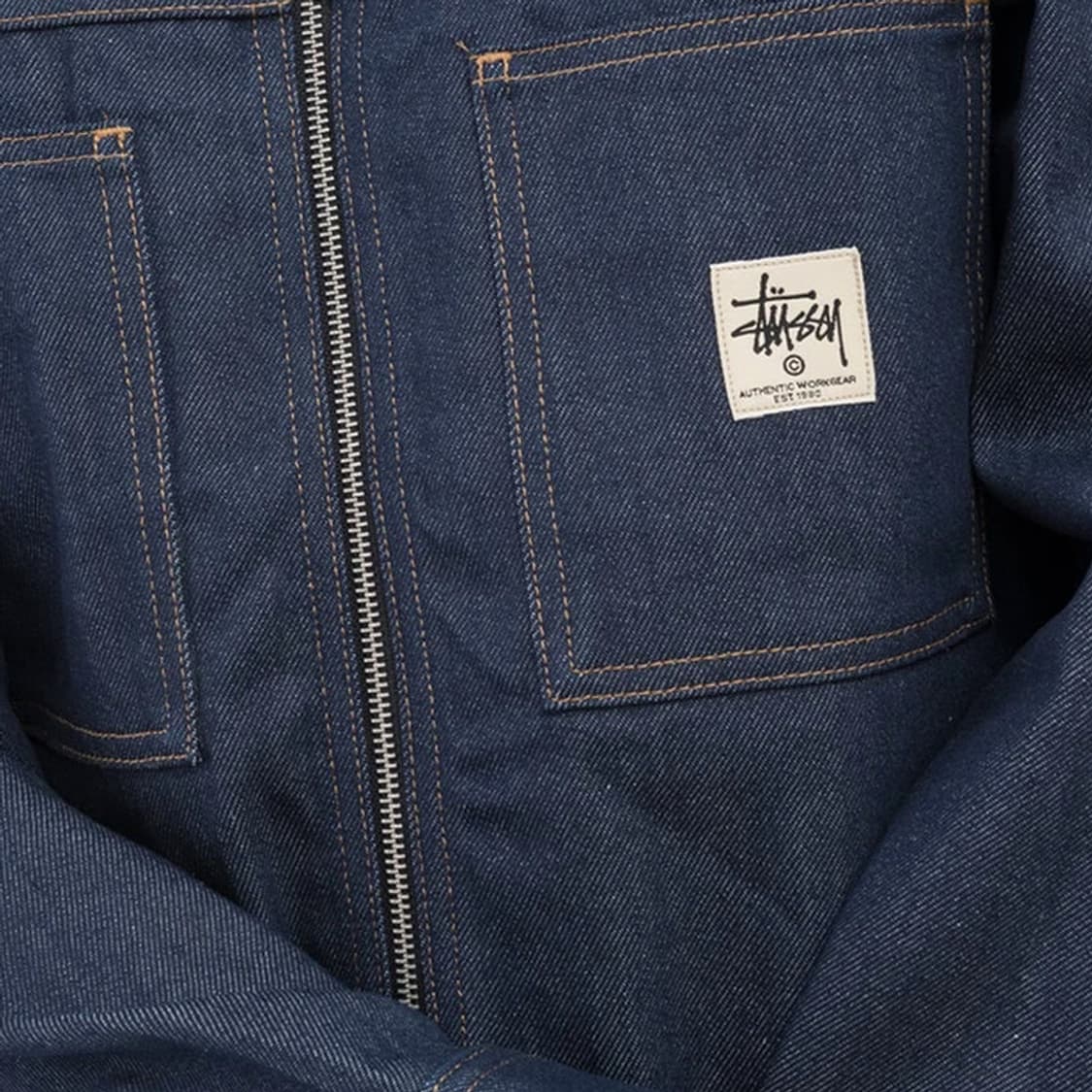 Stussy Denim Zip Up Work Shirts M 상품이미지7